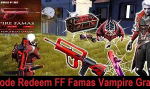 Kode Redeem FF Famas Vampire Masih Aktif